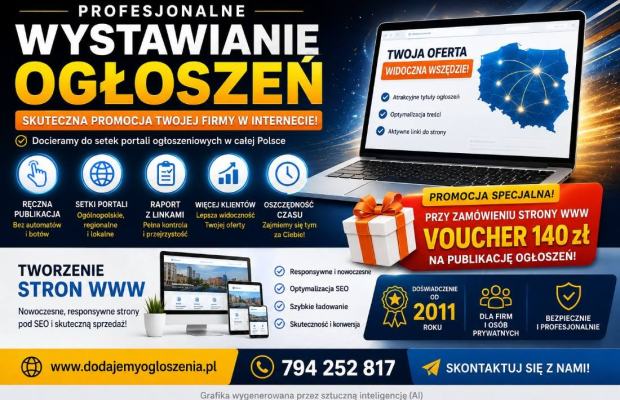 Ręczne wystawianie ogłoszeń - bez automatów i botów  + Tanie strony WWW - Zdjęcie 1