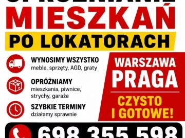 Zdjęcie: OPRÓŻNIANIE MIESZKAŃ -TANIO I SZYBKO | WARSZAWA I OKOLICE