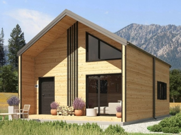 Zdjęcie: Drewniany domek całoroczny letniskowy 5m/7m 20cm