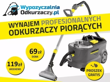 Zdjęcie: Wynajem odkurzaczy piorących