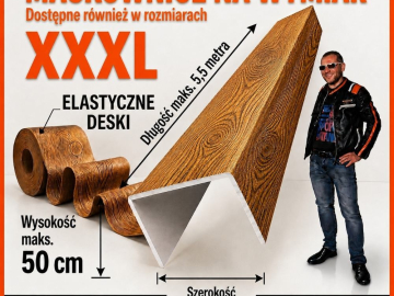 Zdjęcie: Belki drewnopodobne Plastmaker - dekoracja z charakterem